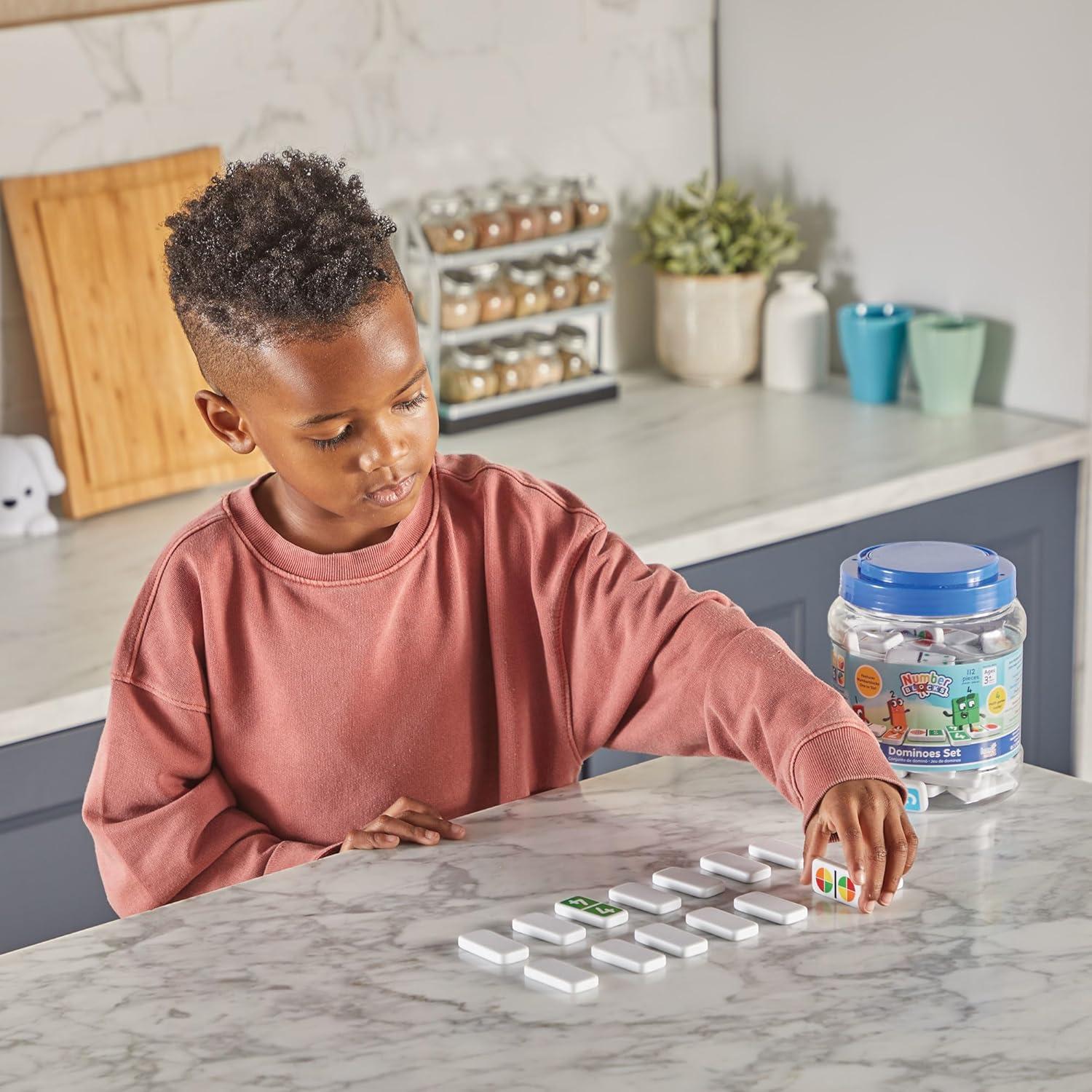 imagehand2mind Numberblocks Dominoes Set Dominos for Kids Domino ampamp Tile Games Toddler Matching Game Counting Toys Montessori Math Materials Educational Toys for Kids Preschool Learning Activities