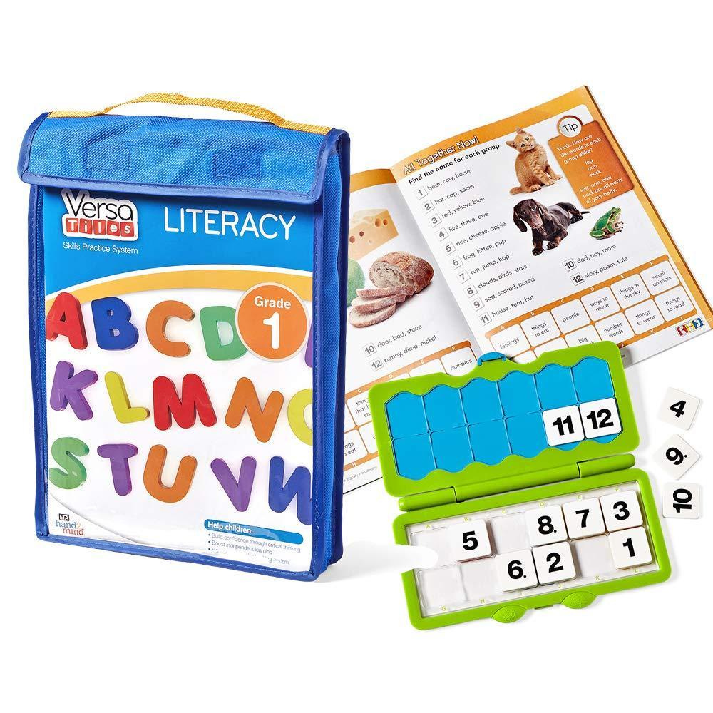 imagehand2mind VersaTiles Reading Practice Take Along Set for First Grade SelfChecking Workbook Homeschooling Games Case Included Homeschool Curriculum 1st Grade Reading Workbooks Homeshool Supplies