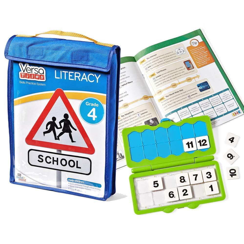 imagehand2mind VersaTiles Reading Practice Take Along Set for Fourth Grade SelfCheck Workbook Homeschooling Games Case Included Homeschool Curriculum 4th Grade Reading Workbooks Homeshool Supplies