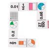 hand2mind Fraction and Decimal Dominoes Set, Fraction Manipulatives for Elementary School, Educational Decimal Games, Montessori Math Materials, Math Game Tiles, Classroom Dominoes Set (Set of 30)