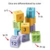 hand2mind Math Activity Dice Set, Foam Math Dice for Kids Ages 5-8, 6 Sided Die Represents A Number, Ten Frame, Tally Marks, Or Base Ten, Early Math Homeschool Supplies (Set of 16)