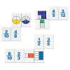 hand2mind Plastic Fraction Dominoes Game Tiles, Montessori Math Materials for Kids to Learn Decimal and Fraction Equivalence Math Manipulatives 4th Grade, Homeschool Supplies (Set of 30)