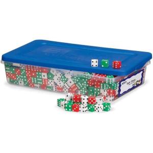 hand2mind Red, Green and White Dot Dice (Set of 144)(0)