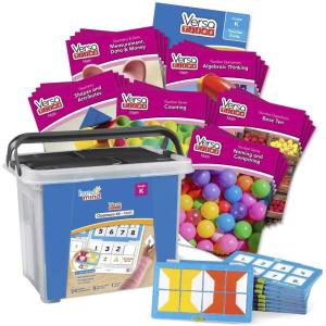 hand2mind VersaTiles Math Classroom Set, an Independent Self-Checking & Skill Practicing System (Grade K), Aligned to State and National Standards