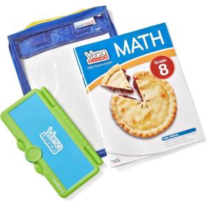 hand2mind VersaTiles Math Practice Take Along Set for Eighth Grade, Self-Checking Workbook, Homeschooling Games, Case Included, Homeschool Curriculum, 8th Grade Math Workbook, Homeshool Supplies