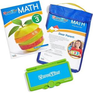 hand2mind VersaTiles Math Practice Take Along Set for Grade 3, Homeschool Curriculum, Math Workbook for Students, Elementary Classroom Must Haves, Kids Learning Activities for Third Grade