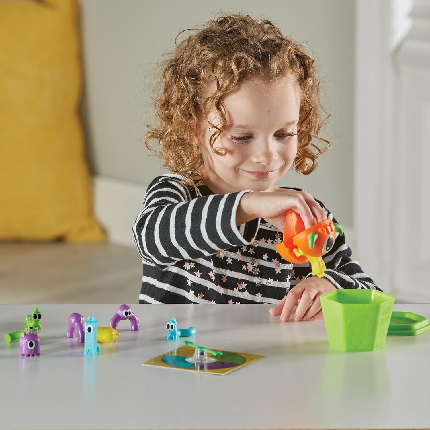 imageHand2Mind Grab That Monster Fine Motor Activity Set Occupational Therapy Toys for Toddlers 34 Pincer Grasp Toys Play Therapy GamesActivity Set