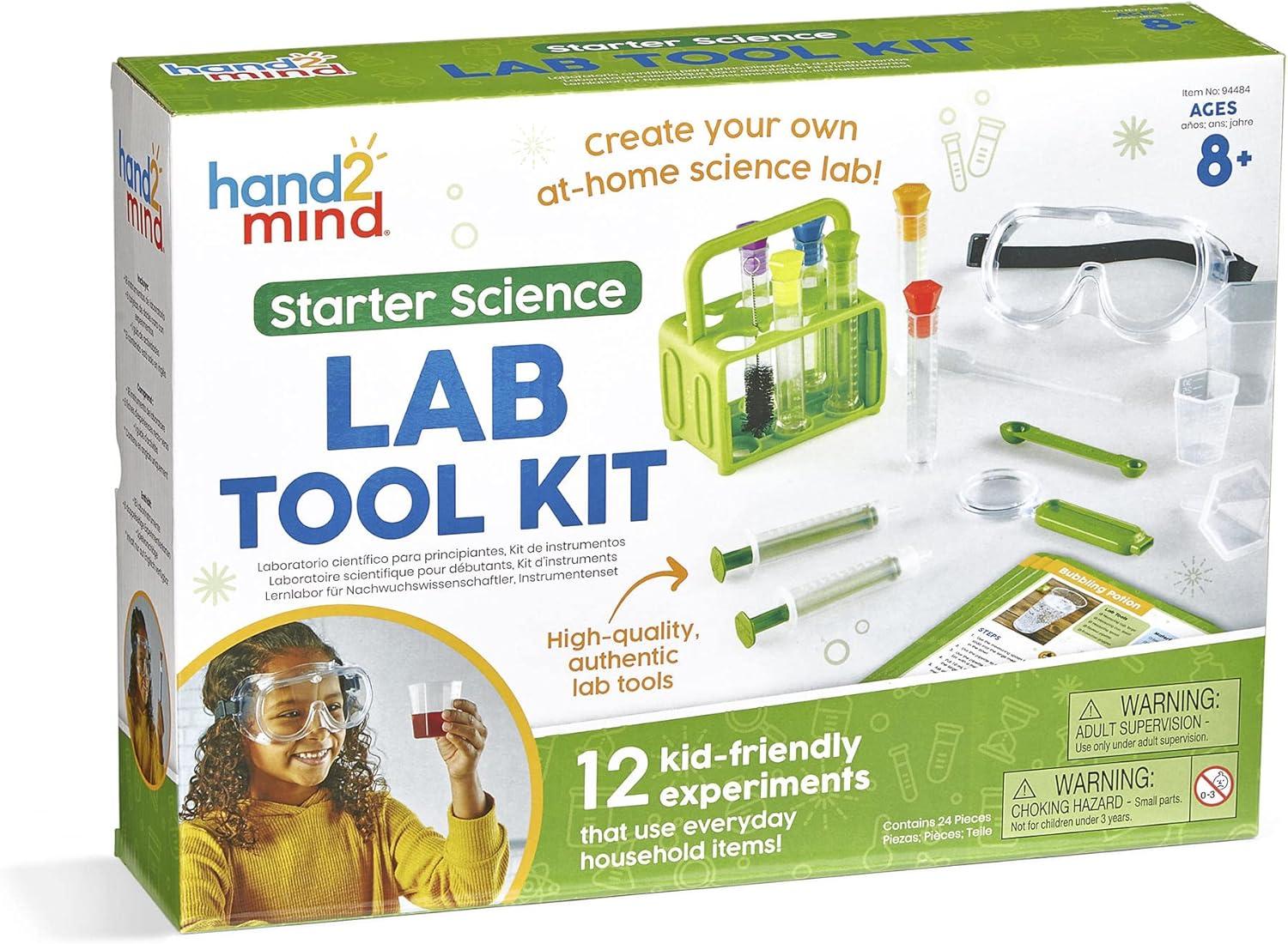 imageHand2Mind Starter Science Lab 12 Tools Kids Educational Science Kits with Chemistry Set ampamp Experiments