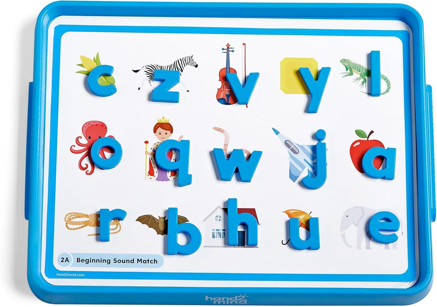 imagehand2mind Alphabet Word Work Small Group Set Lowercase Magnetic Letters Magnetic Letter Trays Phonics Manipulatives Phonemic Awareness Activities Science of Reading Classroom Materials Set of 6