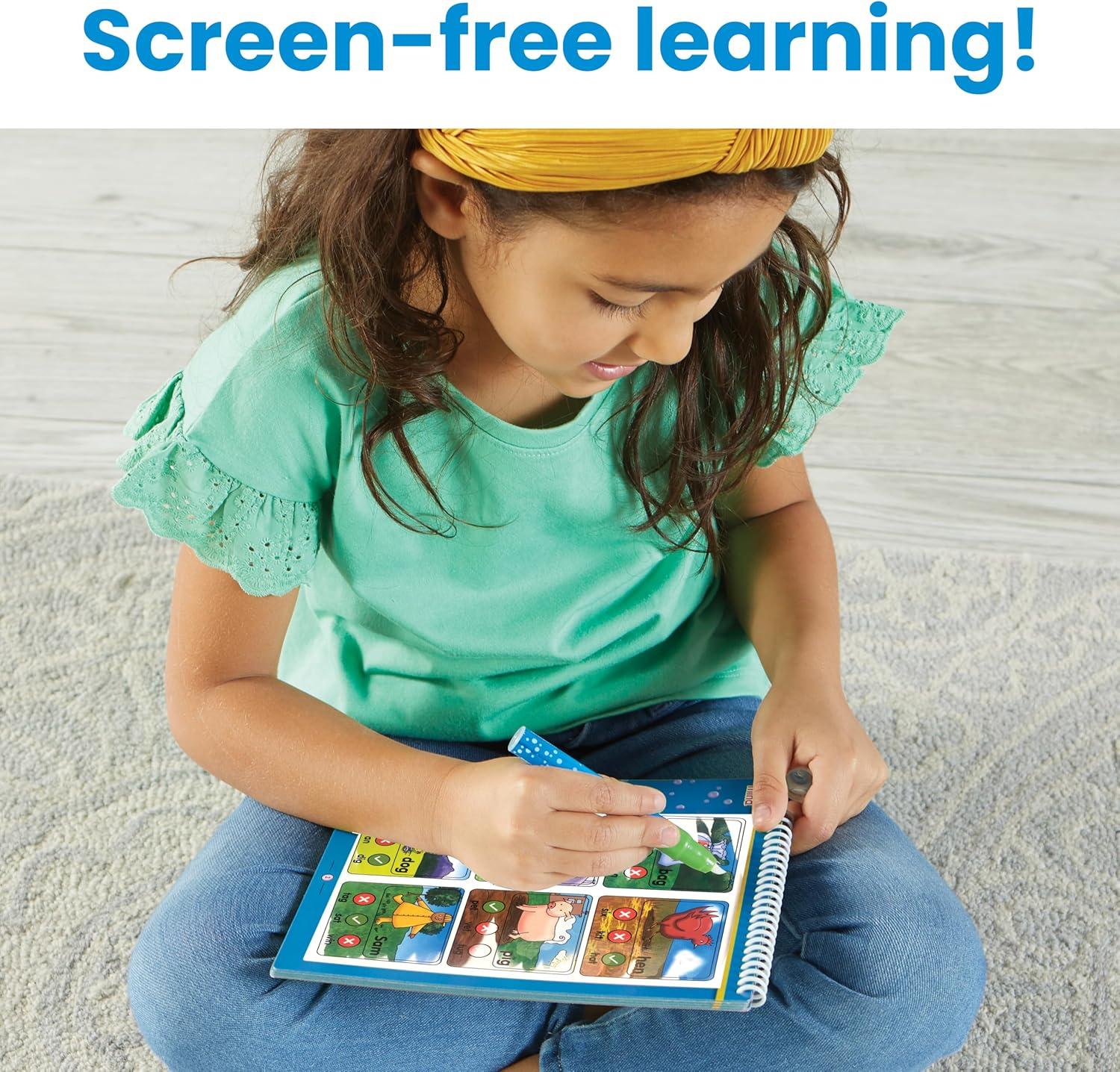 imagehand2mind Bob Books Beginning Readers Water Workbook Water Reveal Coloring Book for Toddlers Mess Free Painting Learn to Read Quiet Time Activities for Kids 35 Kids Travel Must Haves