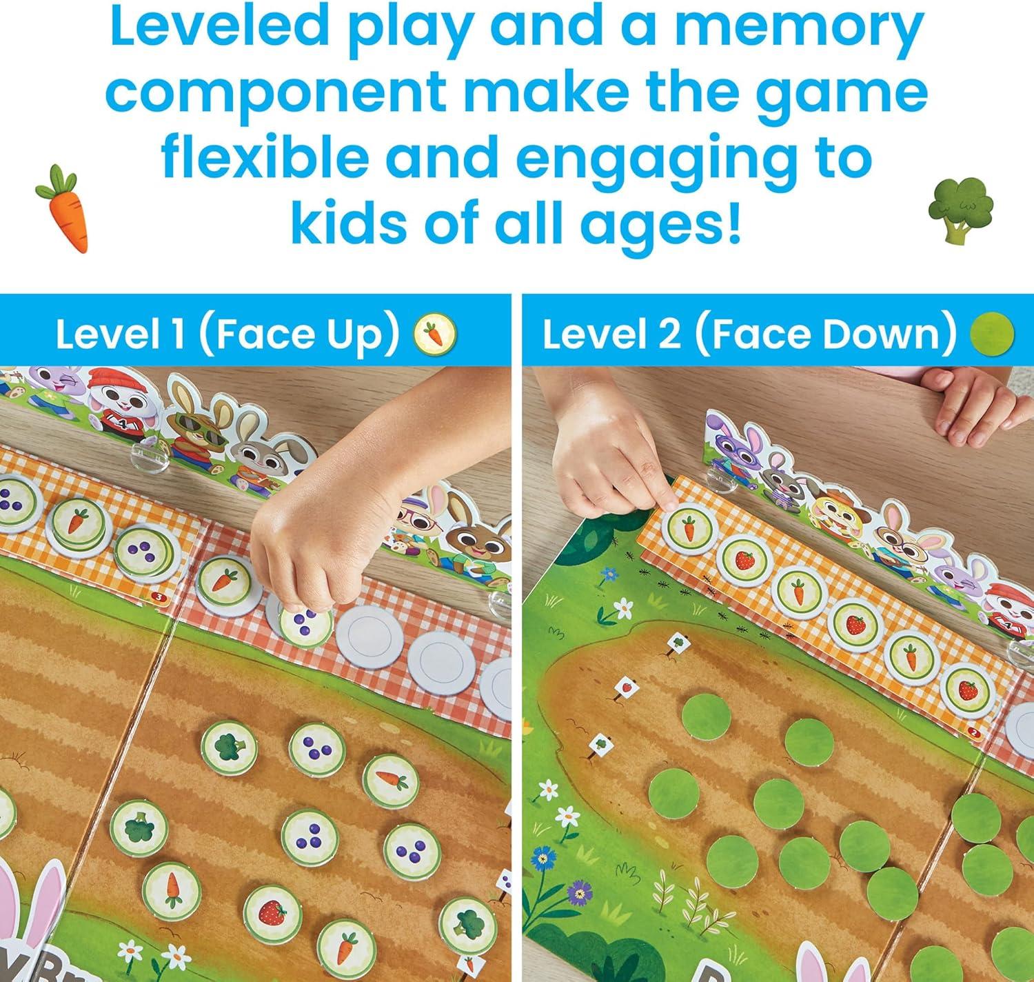 imagehand2mind Bunny Brunch Cooperative Board Games Toddler Educational Toys Kindergarten Math Games Preschool Learning Activities Indoor Recess Games for Classroom Easter Gifts for Kids