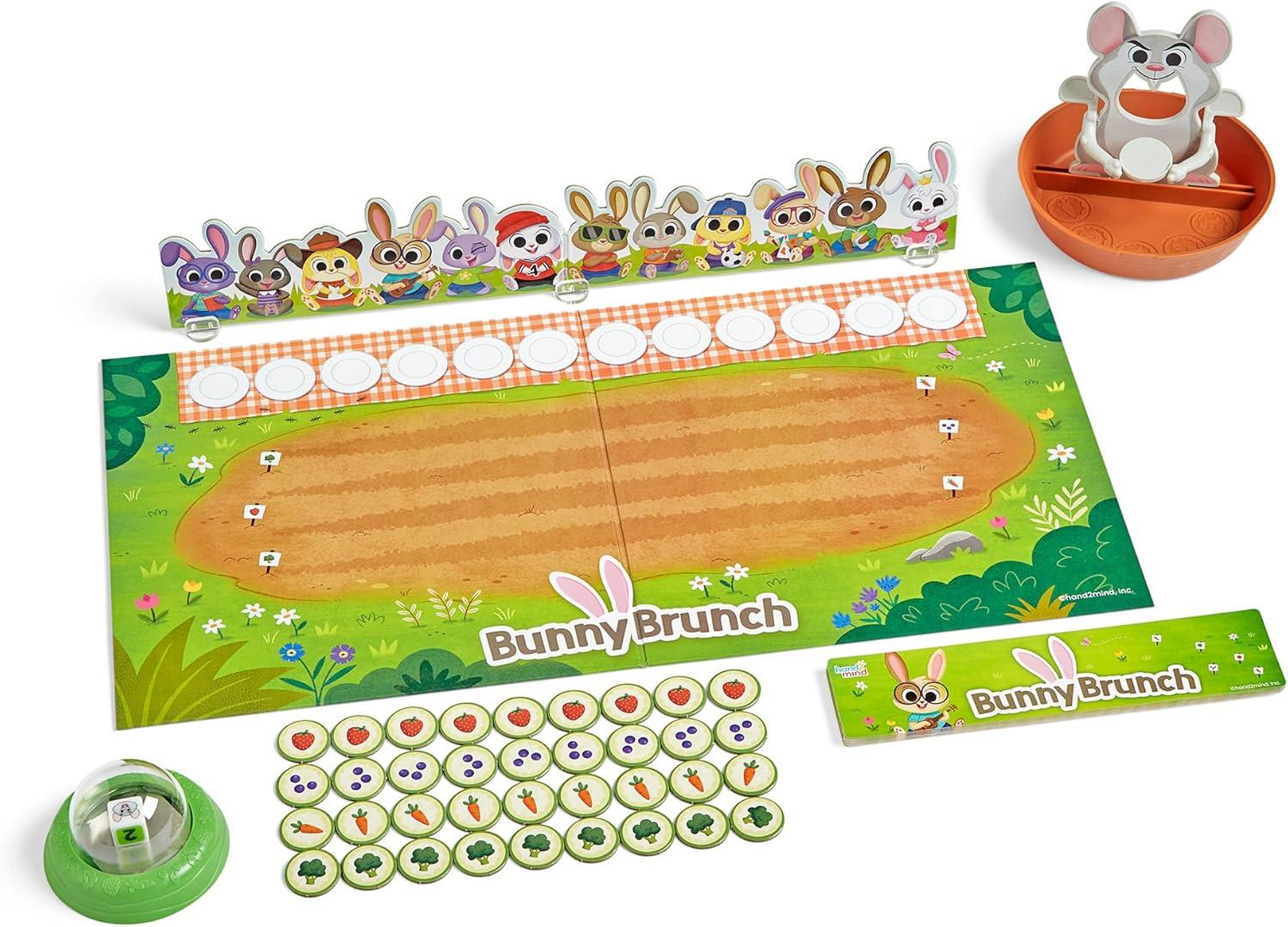 imagehand2mind Bunny Brunch Cooperative Board Games Toddler Educational Toys Kindergarten Math Games Preschool Learning Activities Indoor Recess Games for Classroom Easter Gifts for Kids
