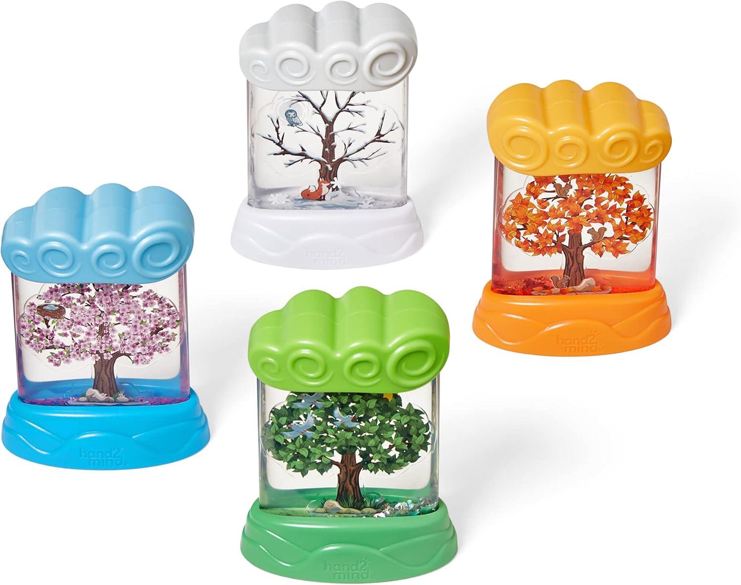 imagehand2mind Changing Seasons Sensory Tubes Quiet Fidget Toys for Kids 35 Toddler Science Weather Toys Calm Down Corner Supplies Preschool Classroom Must Haves