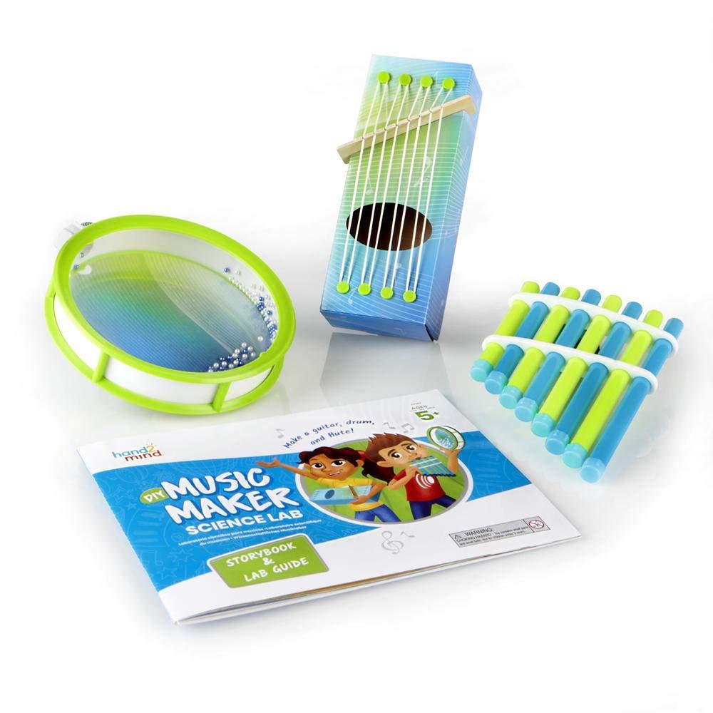 imagehand2mind DIY Music Maker Science Lab Build Your Own Instrument Ocean Drum Pan Flute STEM Music Toy Science of Sound Kit Kids Creative Activities Kits at Home Science Experiments