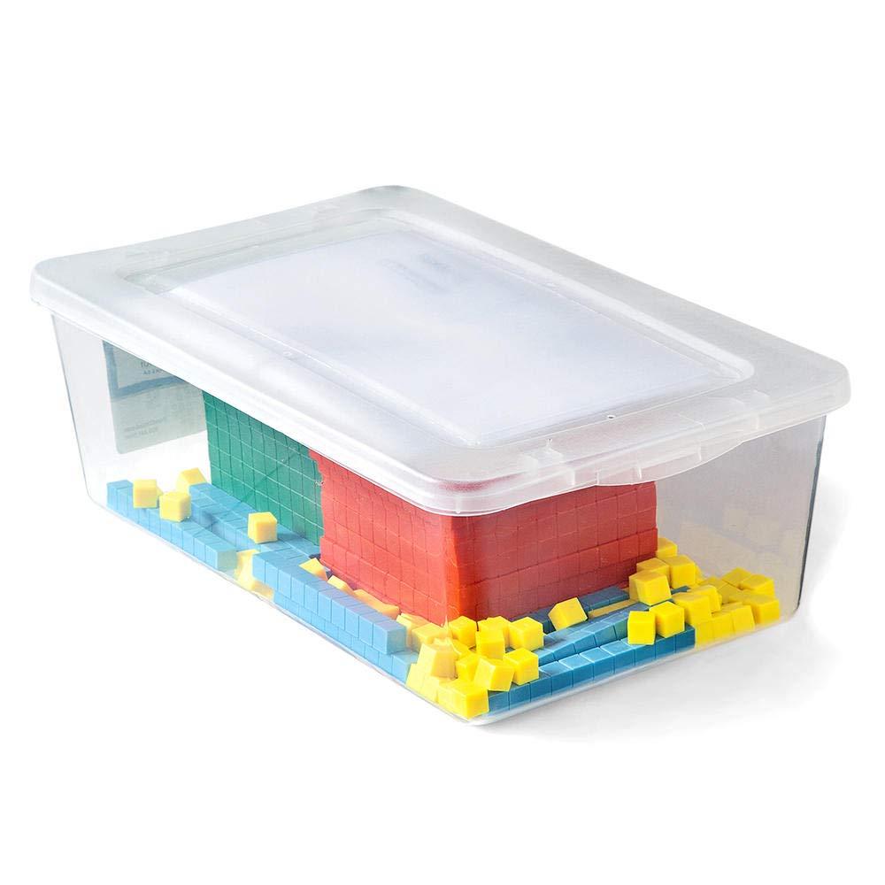 imagehand2mind Differentiated Plastic Base Ten Blocks Complete Set Place Value Blocks Counting Cubes Base Ten Blocks Classroom Set Math Blocks Kindergarten Base 10 Math Manipulatives Set of 121