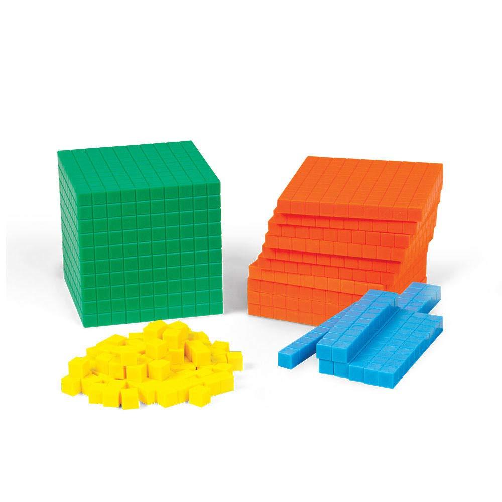 imagehand2mind Differentiated Plastic Base Ten Blocks Complete Set Place Value Blocks Counting Cubes Base Ten Blocks Classroom Set Math Blocks Kindergarten Base 10 Math Manipulatives Set of 121