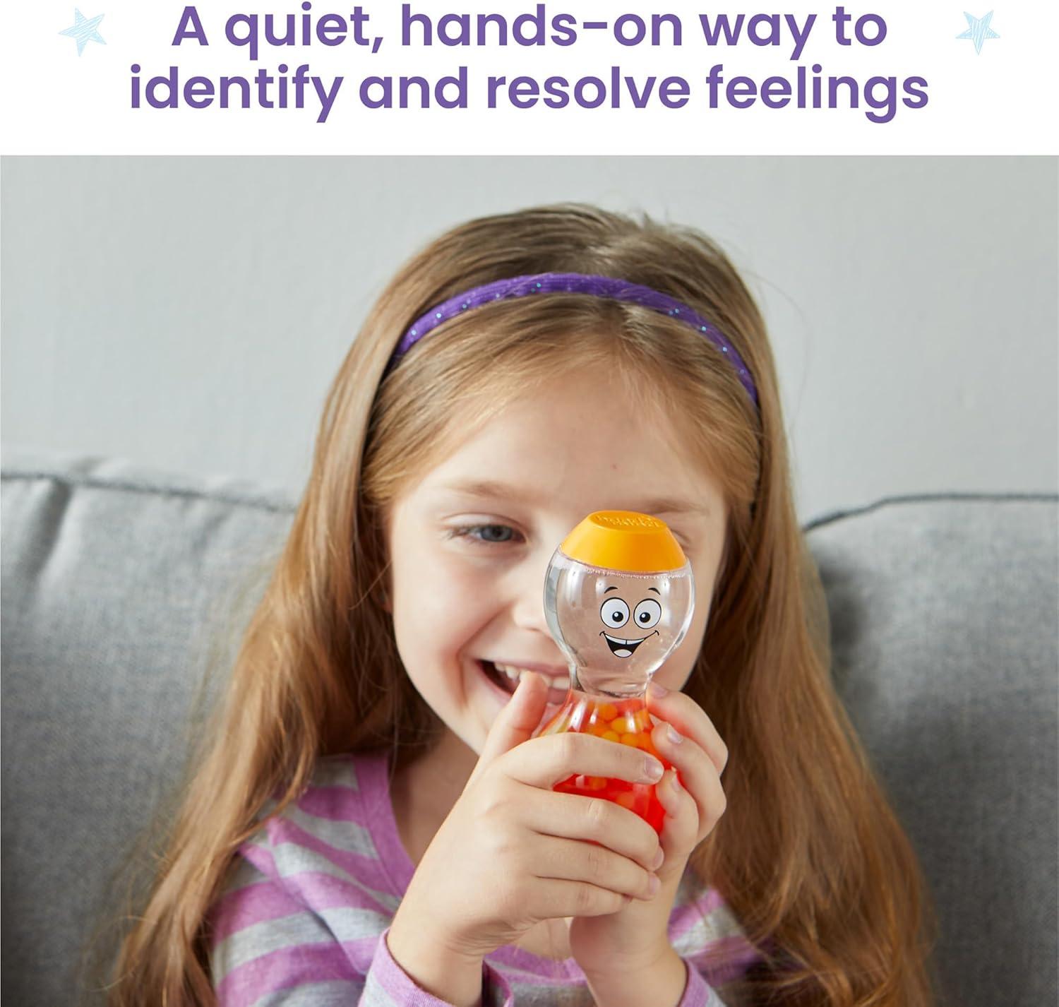 imagehand2mind Express Your Feelings Sensory Bottles Secondary Emotions Toddler Sensory Toys Quiet Fidget Toys Play Therapy Toys Calm Down Corner Supplies Calming Corner Social Emotional Learning