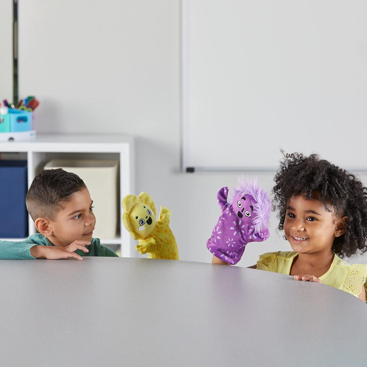 imagehand2mind Feelings Family Hand Puppets Hand Puppets for Kids Social Skills Activities Mindfulness for Kids Social Emotional Learning Activities Sensory Play Therapy Toys for Counselors Set of 5Hand Puppets