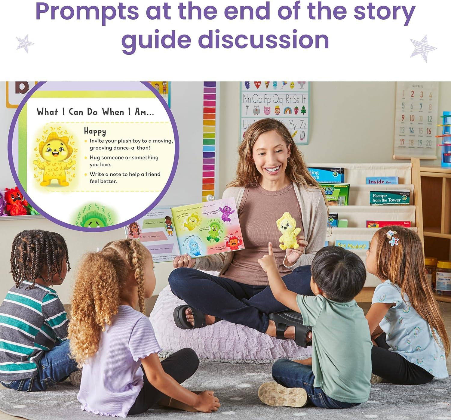 imagehand2mind Feelings Family Introductory Storybook and Plush Set Toddler Emotions Book Social Emotional Learning Activities Play Therapy Toys Preschool Books 35 Calm Down Corner Supplies