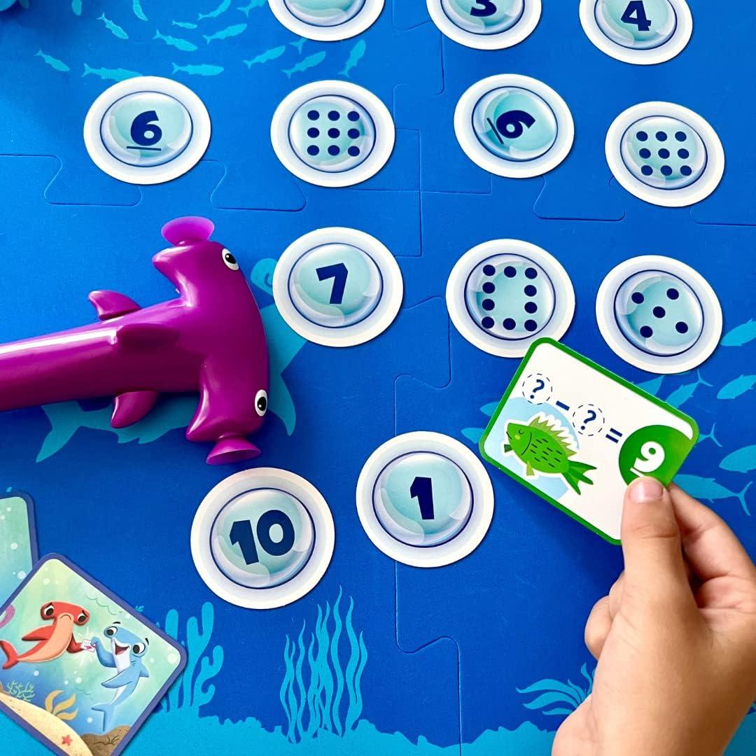imagehand2mind Hammerhead Number Hunt Math Game Addition and Subtraction Games Educational Board Games Fun Games for Family Game Night Kindergarten Learning Games for Kids Ages 57 Kids Learning Toys