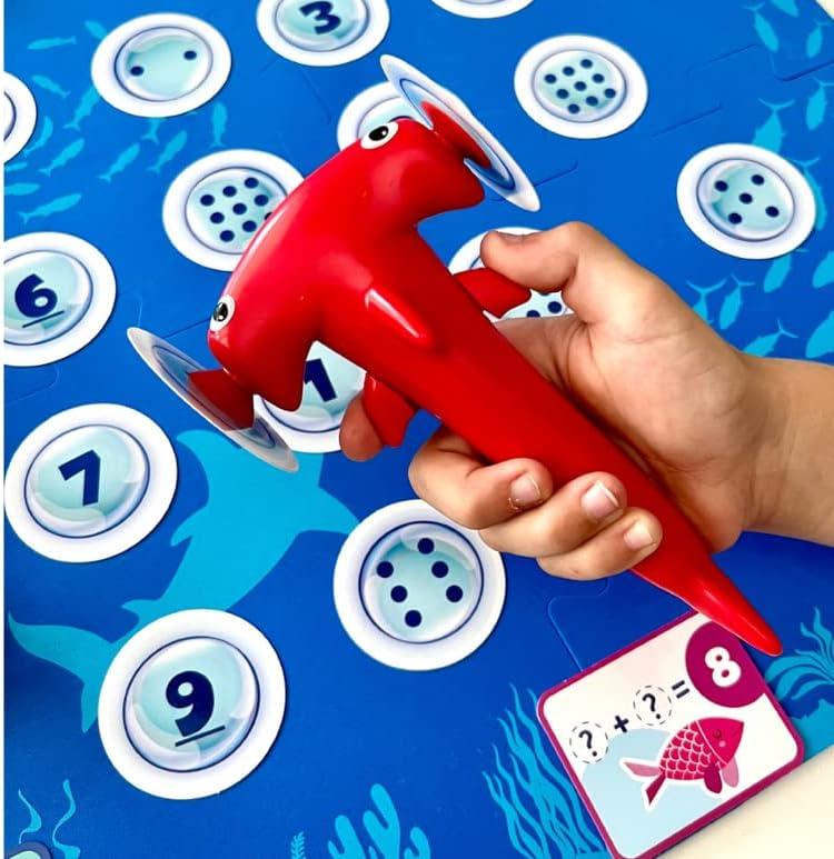 imagehand2mind Hammerhead Number Hunt Math Game Addition and Subtraction Games Educational Board Games Fun Games for Family Game Night Kindergarten Learning Games for Kids Ages 57 Kids Learning Toys