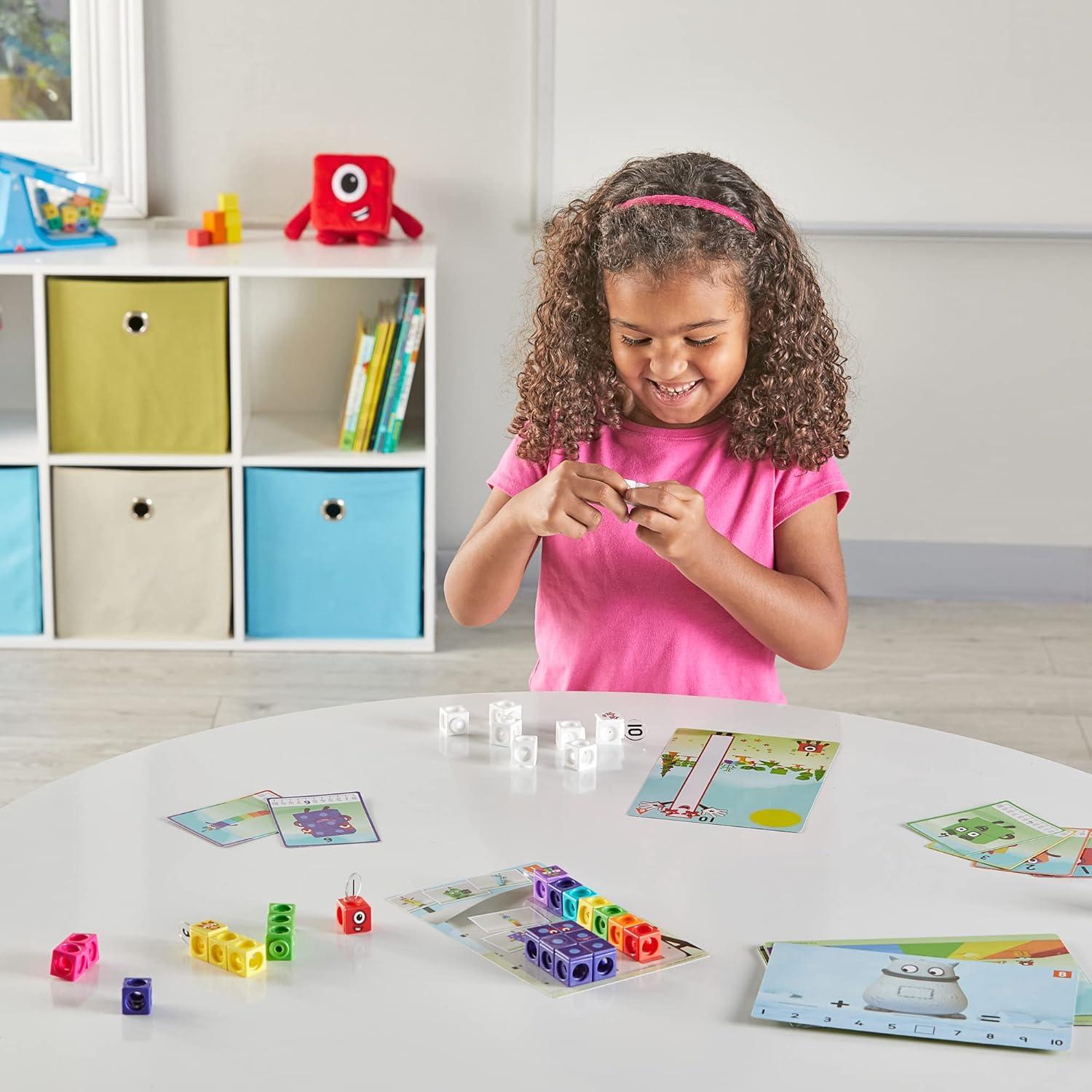 imagehand2mind MathLink Cubes Numberblocks 110 Activity Set 30 Preschool Learning Activities Counting Blocks Linking Cubes Educational Toys for Kids Number Games Math Manipulatives Kindergarten