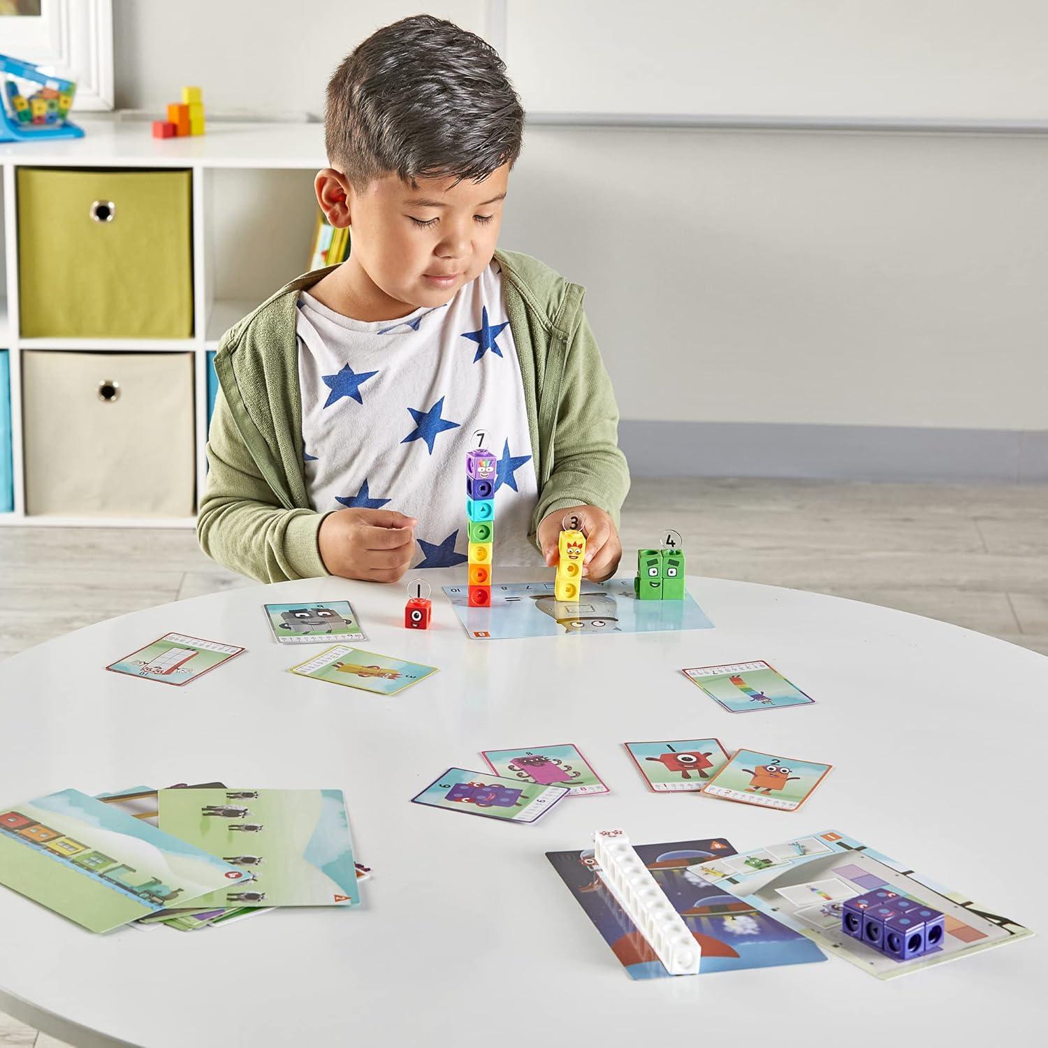 imagehand2mind MathLink Cubes Numberblocks 110 Activity Set 30 Preschool Learning Activities Counting Blocks Linking Cubes Educational Toys for Kids Number Games Math Manipulatives Kindergarten