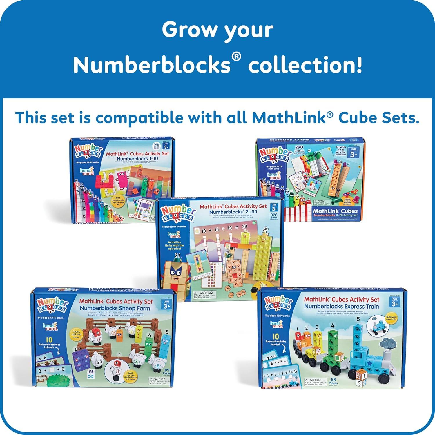 imagehand2mind MathLink Cubes Numberblocks 2130 Activity Set 20 Preschool Learning Activities Counting Blocks Linking Cubes Educational Toys for Kids Number Games Math Manipulatives Kindergarten