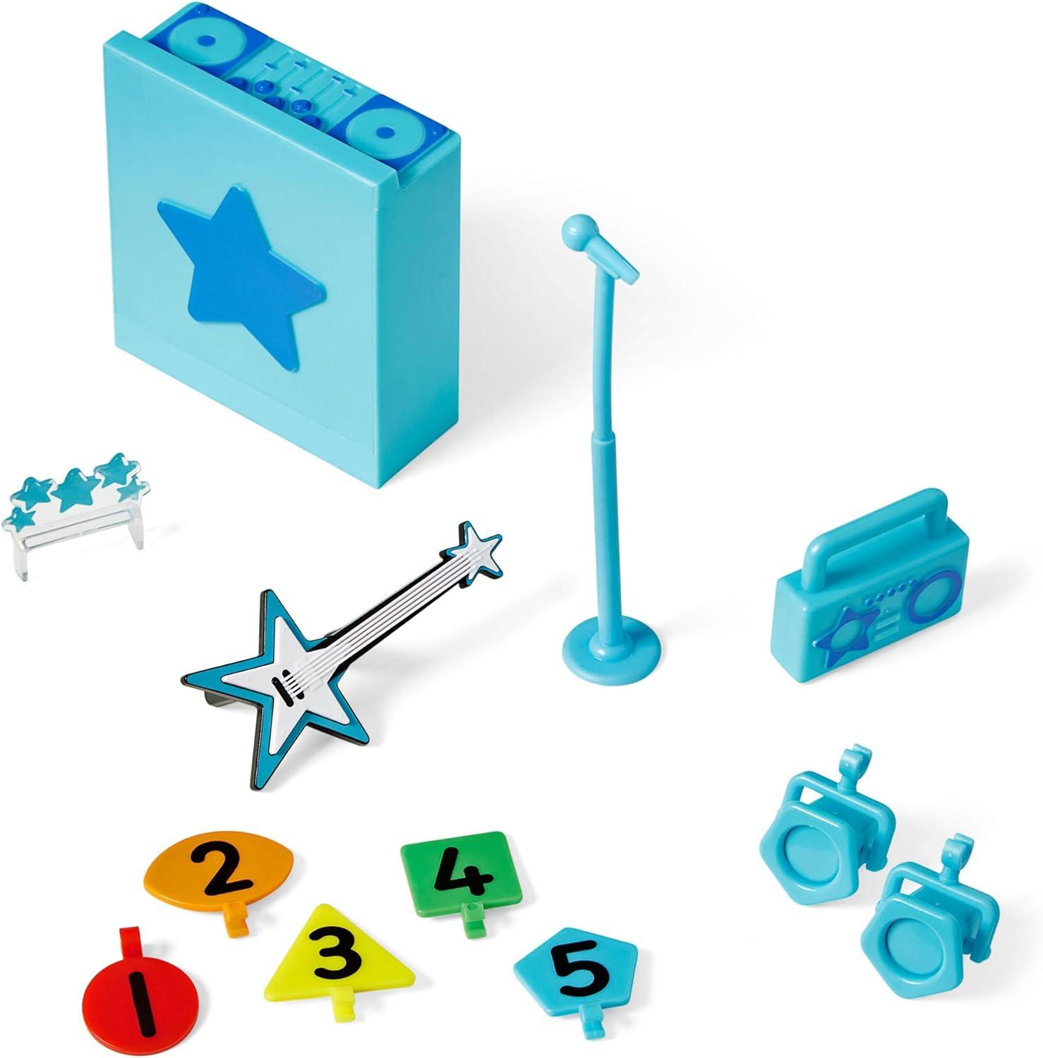 imagehand2mind Numberblock Fives Musical Superstar Stage Play Figure Playsets Toddler Music Toys Number Toys Counting Toys Math Toys for Kids 35 Preschool Learning Toys Birthday Gifts for Kids