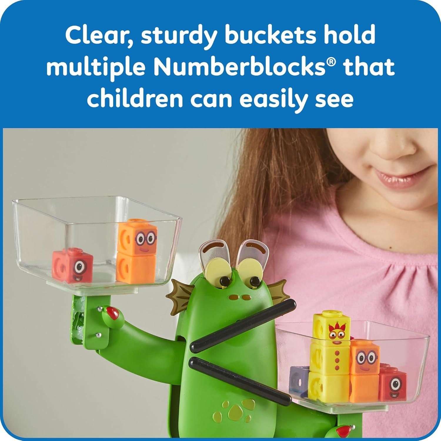 imagehand2mind Numberblocks Blockzee Balance Activity Set 61 MathLink Cubes Balance Scale Educational Math Manipulatives Numbers for Toddlers Preschool Learning Activities Birthday Gifts for Kids