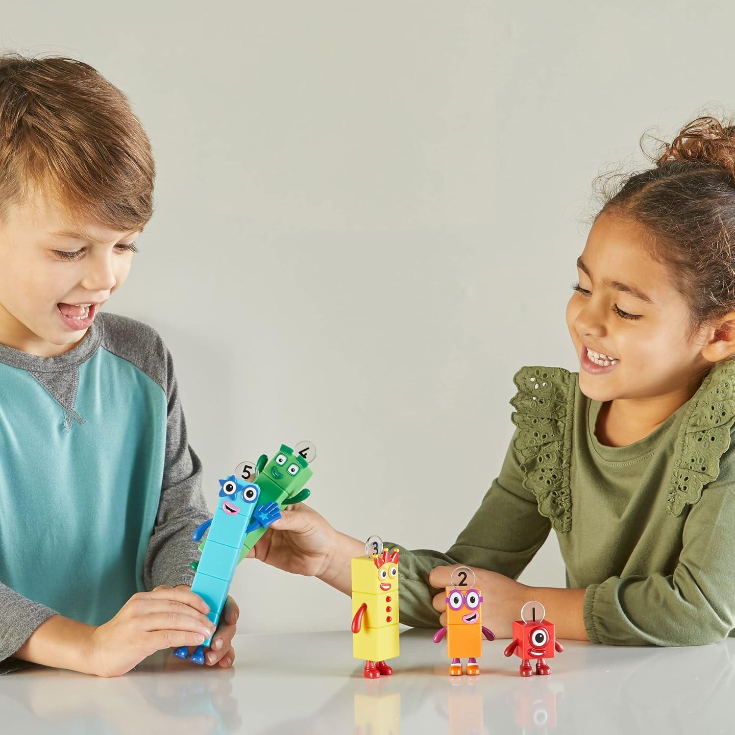 imagehand2mind Numberblocks Friends One to Five Action Figure Set Toy Figures ampamp Playsets Small Figurines for Kids Counting Blocks Numbers for Toddlers Math Toys Kids Birthday Gifts1 to 5 Figures