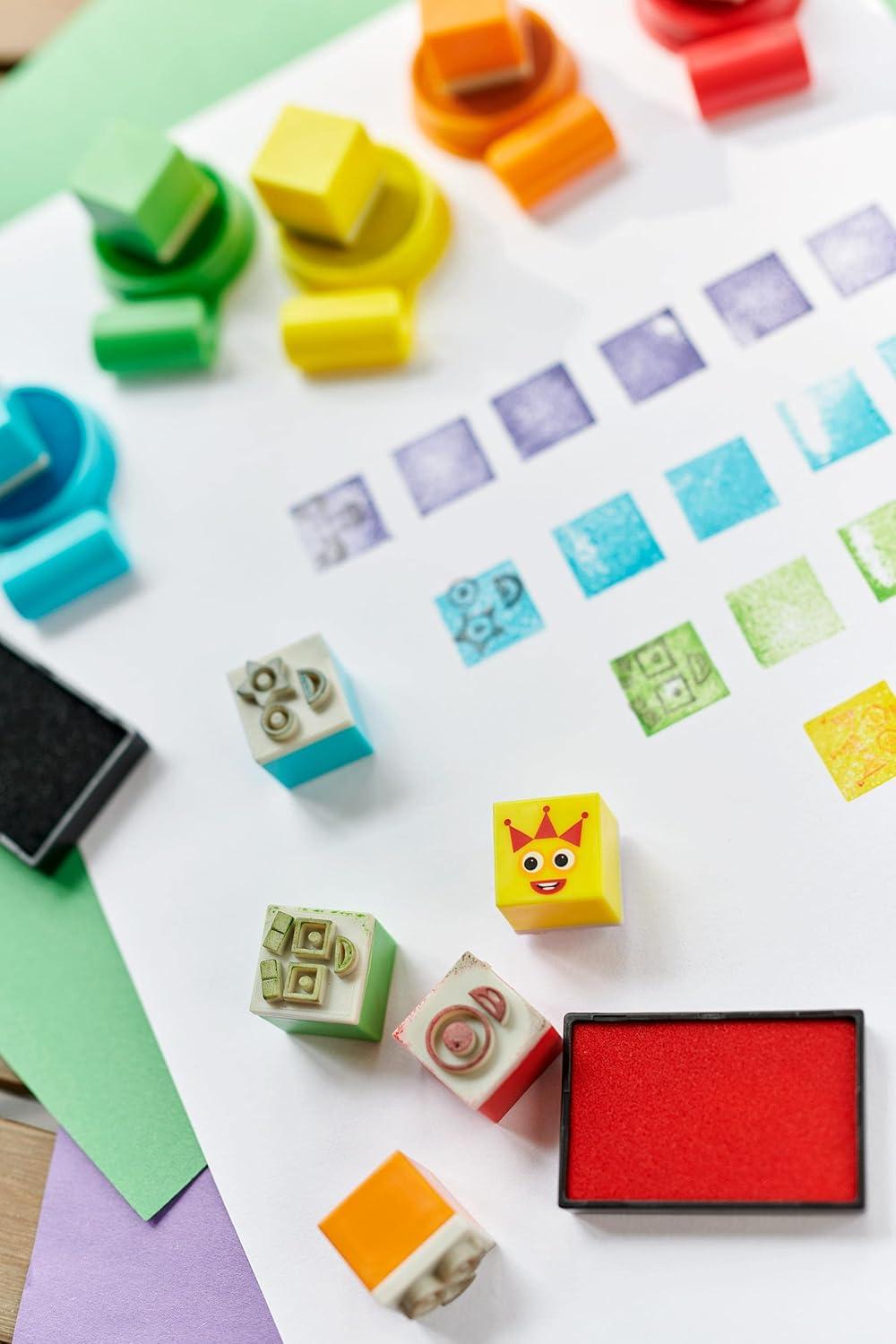 imagehand2mind Numberblocks Stampoline Park Stamp Activity Set 20 Stamps 12 Washable Ink Pads Number Toys Kids Arts ampamp Crafts Preschool Math Toys Toddler Learning Activities Birthday Gifts for KidsStamp Activity Set