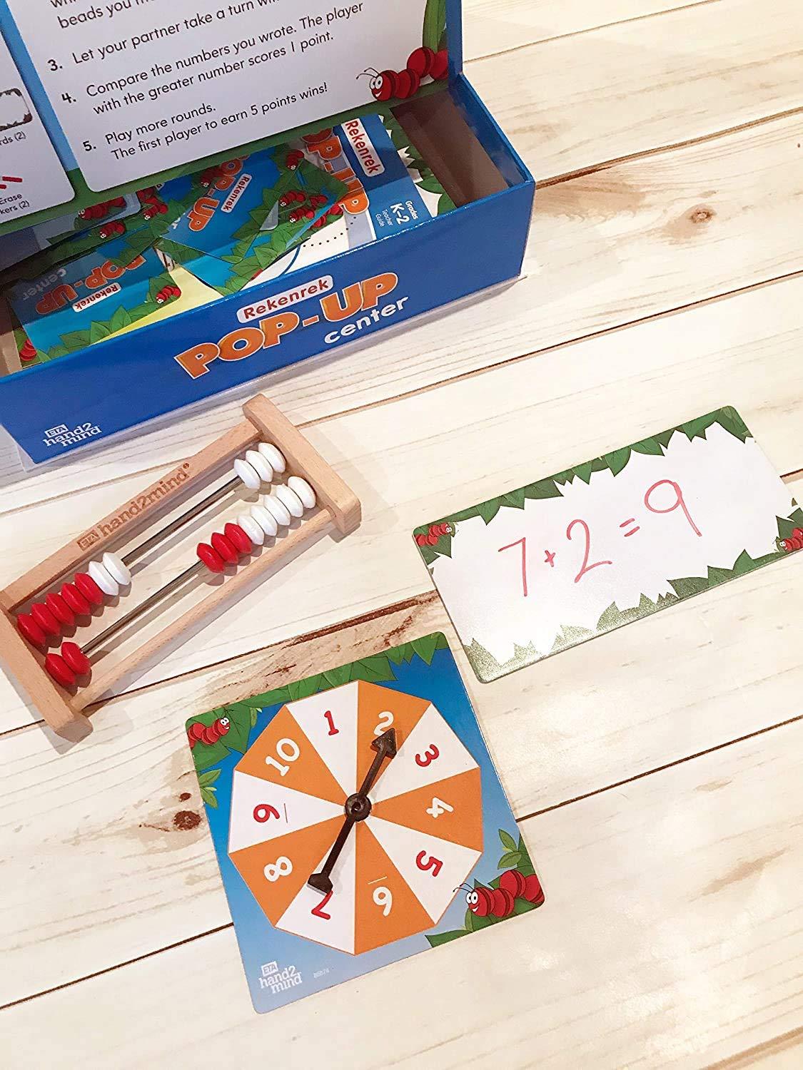 imagehand2mind Rekenrek PopUp Learning Activity Center Math Games for Kids Abacus for Kids Math Math Manipulatives Montessori Materials for Preschool Kindergarten Homeschool Supplies