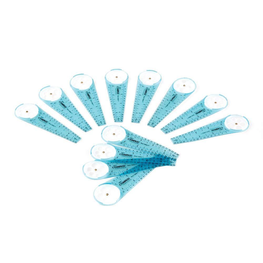 imagehand2mind SafeT Math Compass 10 in Blue Compass Compass for Geometry Compass Drawing Tool Dysgraphia Tools for Kids Circle Drawing Tool Compass Set Math Classroom Supplies Set of 12