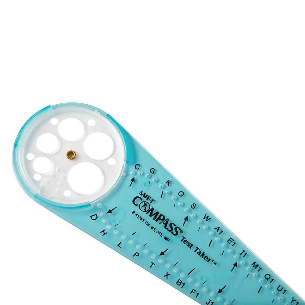 imagehand2mind SafeT Math Compass 10 in Blue Compass Compass for Geometry Compass Drawing Tool Dysgraphia Tools for Kids Circle Drawing Tool Compass Set Math Classroom Supplies Set of 12