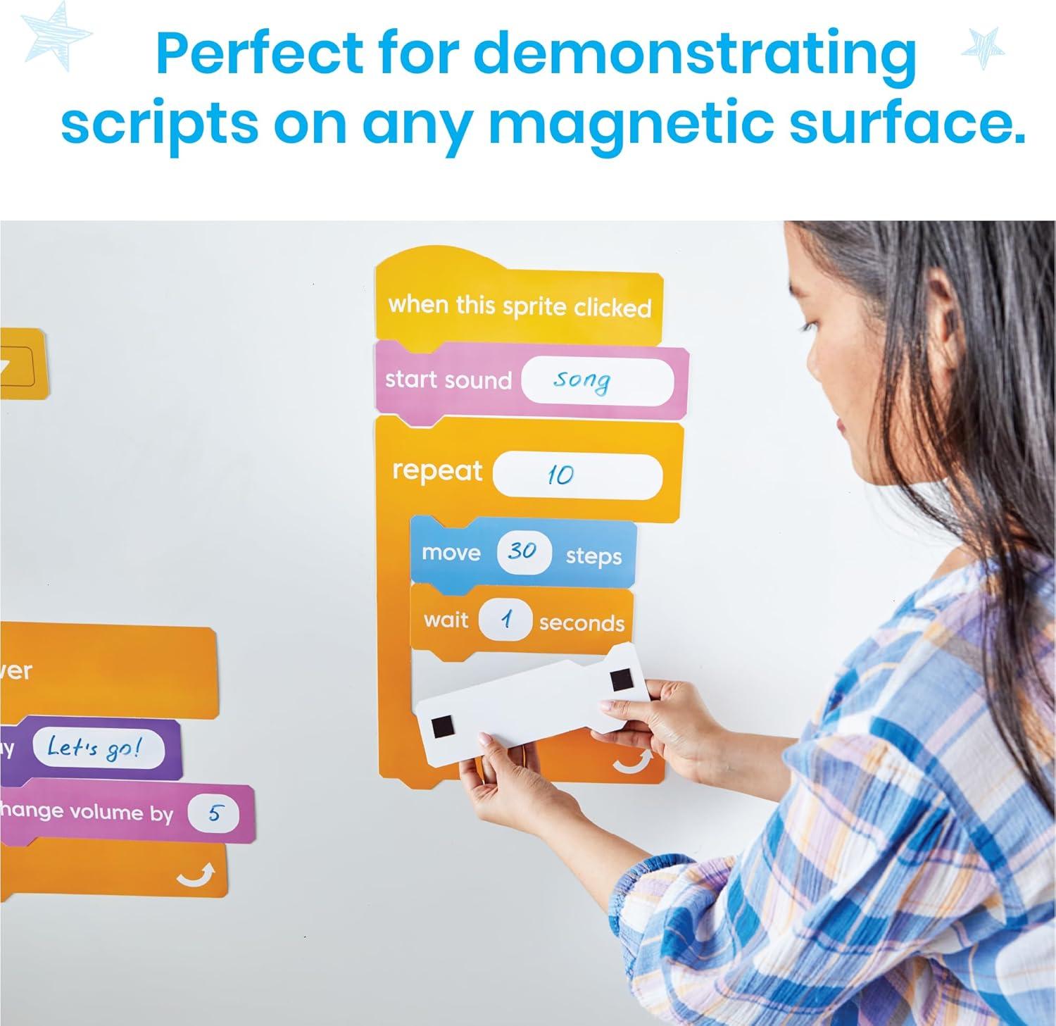 imagehand2mind Scratch BlockBased Coding Magnetic Demonstration Set Learn to Code STEM Activities Computer Science and Programming for Kids Coding for Kids 812 STEM Classroom Science Teacher Supplies