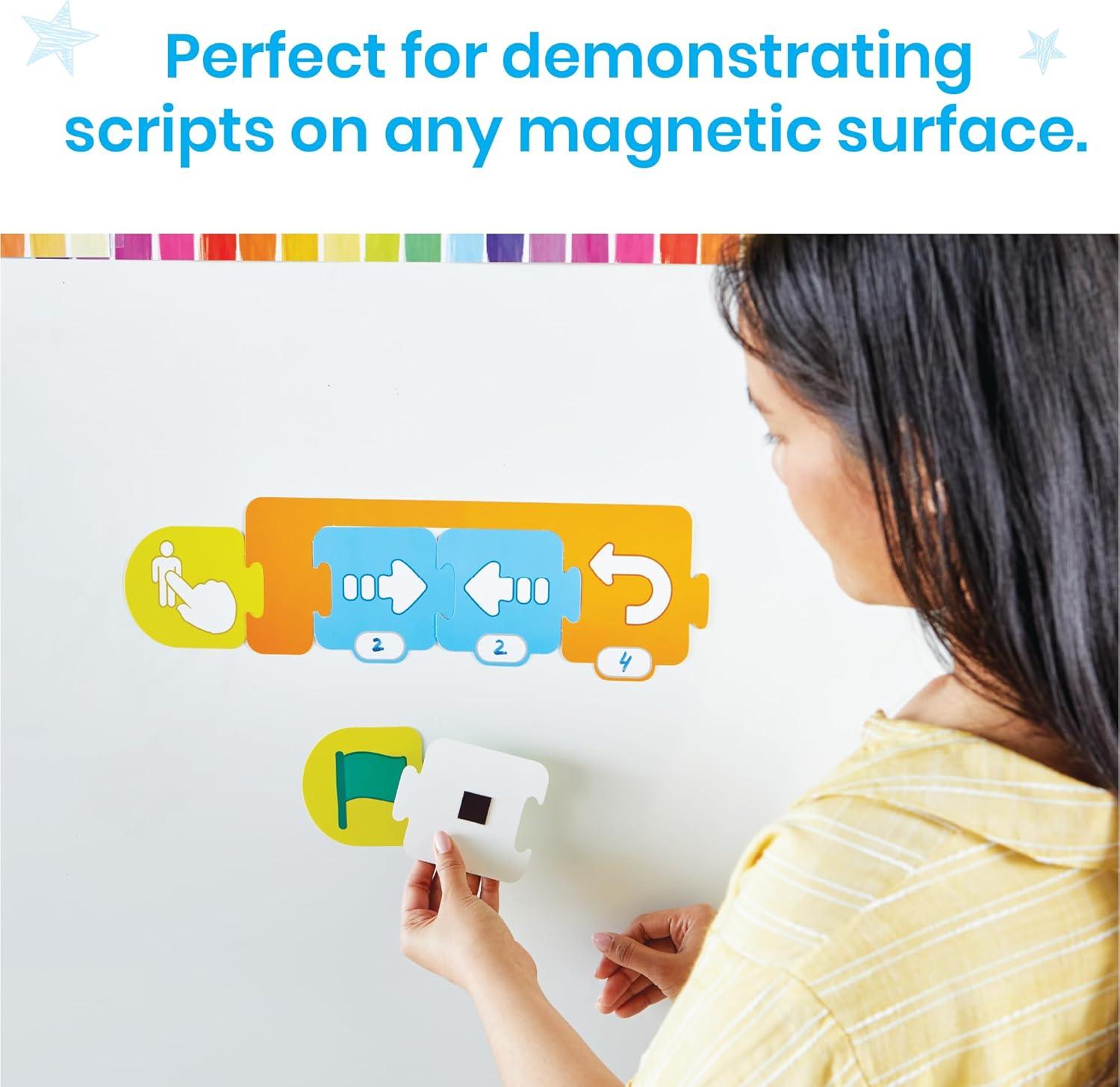 imagehand2mind ScratchJr BlockBased Coding Magnetic Demonstration Set Learn to Code Computer Science and Programming for Kids STEM Activities Elementary STEM Classroom Science Teacher Supplies