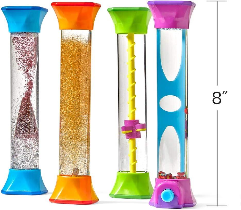 imagehand2mind Sensory Fidget Tubes Sensory Toys Travel Toys Quiet Fidgets for Classroom Calm Down Corner Supplies Anxiety Relief Items for Kids Toddler Stocking Stuffers for KidsSensory Fidget Tubes