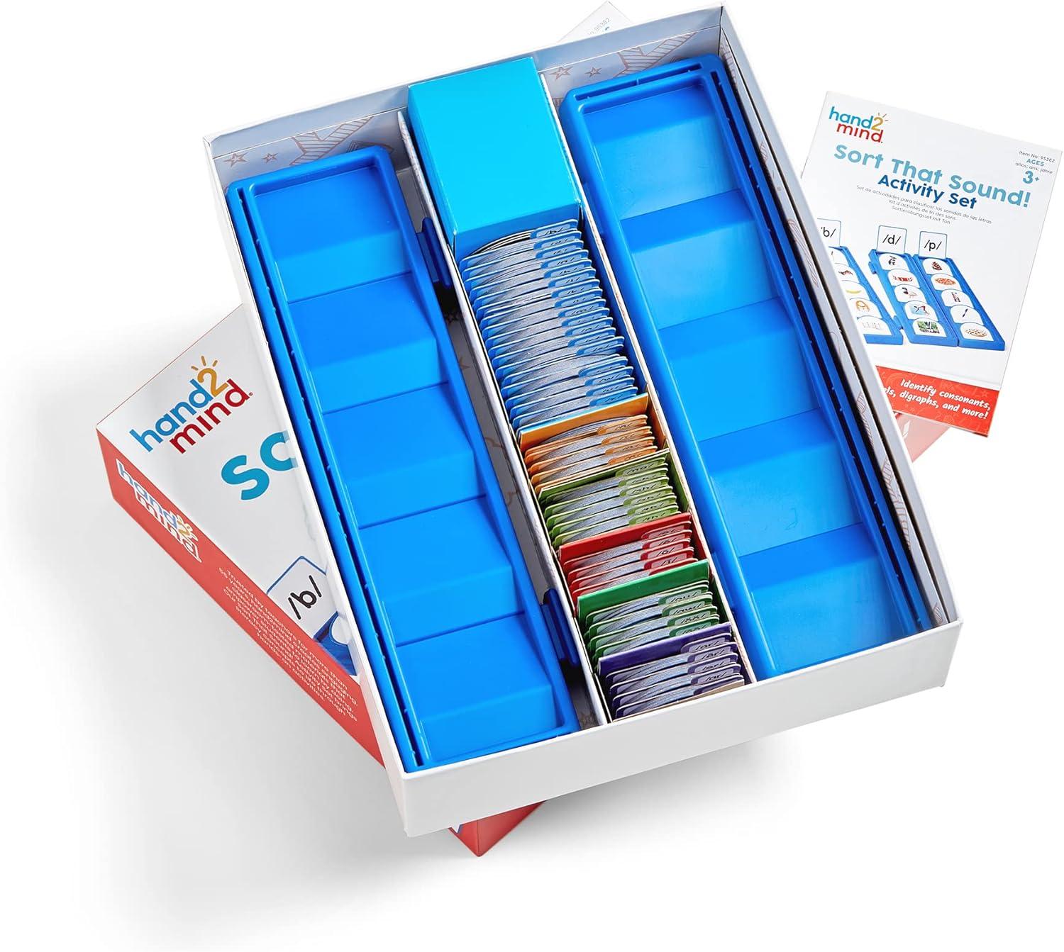 imagehand2mind Sort That Sound Activity Set Phonemic Awareness ESL Teaching Materials Science of Reading Manipulatives Letter Sounds for Kindergarten Speech Therapy Tools Phonics Flash Cards