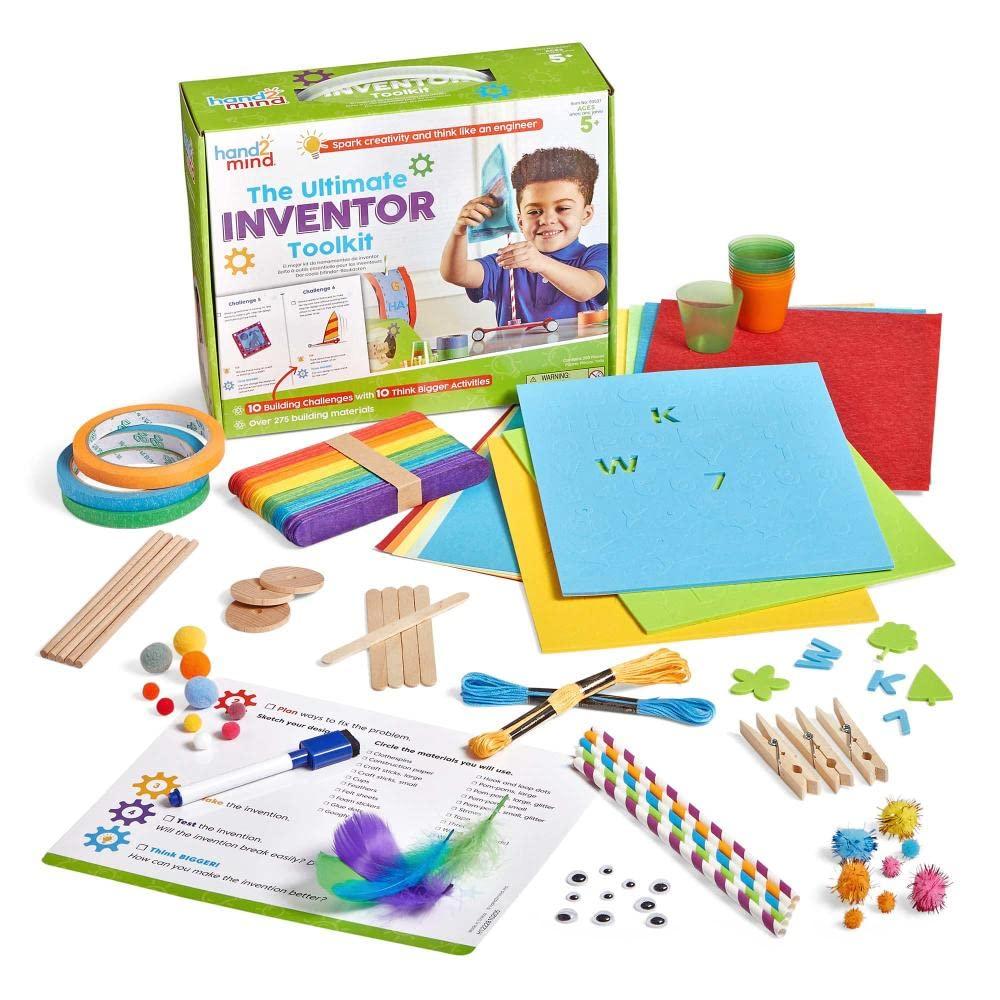 imagehand2mind Ultimate Inventor Toolkit Ages 5 Kids Inventing Kit Ultimate Craft Kit Science Projects for Kids Engineering Toys for Kids STEM Building Toys Kids First Science Kit STEM ActivitiesAges 5 and Up