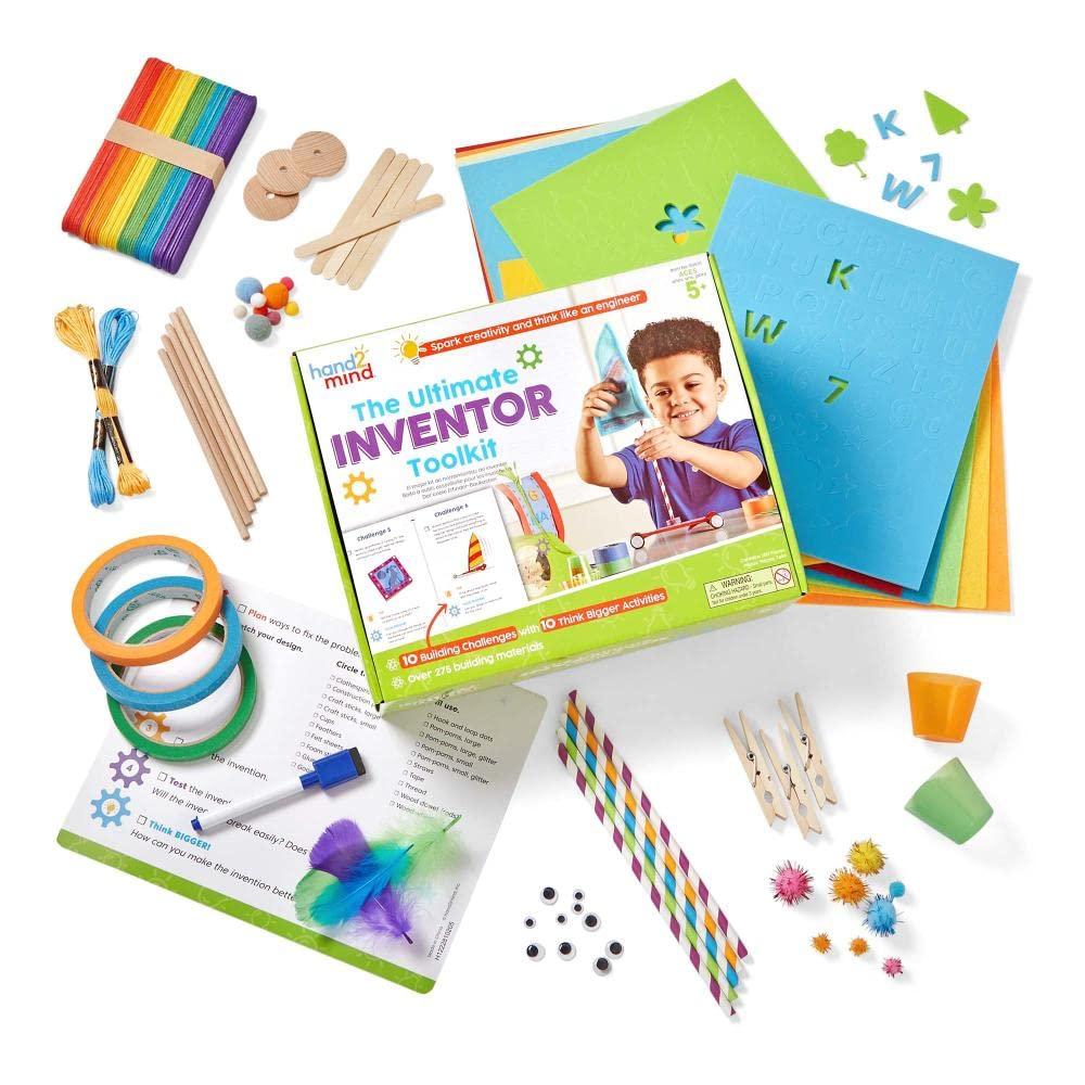 imagehand2mind Ultimate Inventor Toolkit Ages 5 Kids Inventing Kit Ultimate Craft Kit Science Projects for Kids Engineering Toys for Kids STEM Building Toys Kids First Science Kit STEM ActivitiesAges 5 and Up