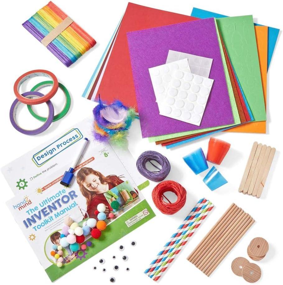 imagehand2mind Ultimate Inventor Toolkit for Ages 8 and Up 10 Building Challenges and 250 Kids Building Materials Building Toys Kids Model Kits Craft Kits Science Kits for Kids STEM Kits