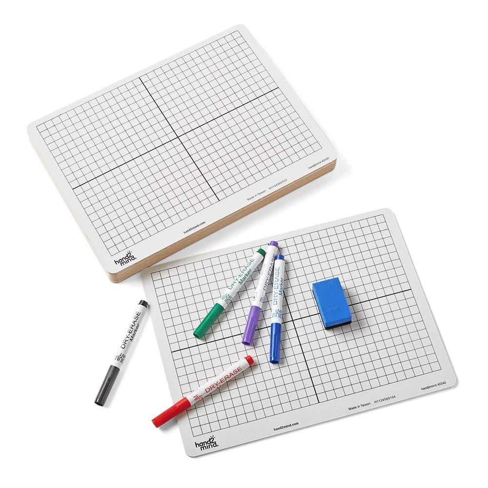 imagehand2mind XY Coordinate Grid White Boards for Students Grid Board for Graphing Dry Erase Boards Portable Whiteboard School Supplies Classroom Supplies Pack of 30Set of 30