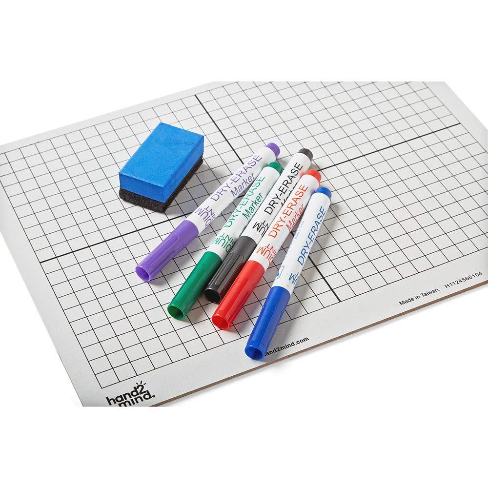 imagehand2mind XY Coordinate Grid White Boards for Students Grid Board for Graphing Dry Erase Boards Portable Whiteboard School Supplies Classroom Supplies Pack of 30Set of 30