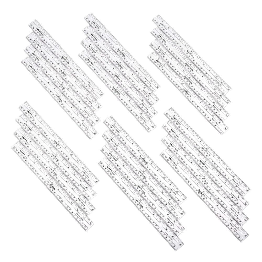 imageETA hand2mind 12quot Flat Overhead Flexible Safety Ruler Pack of 24 ne k