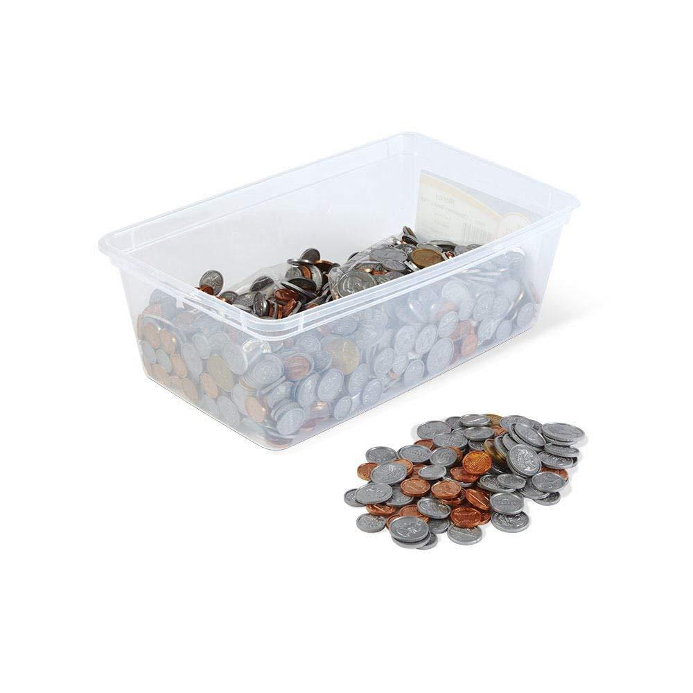 imagehand2mind Fake Money Coin Classroom Set Detailed Fake Coins Prop Money Toy Money Play Money for Kids Realistic Money Pretend Money for Kids Learning Play Money Set Plastic Coins Set of 768Plastic Coins