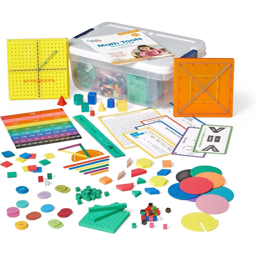 imagehand2mind Math Tools Small Group Sets 45 by Reagan Tunstall ampamp Kristina Grant Math Manipulatives Base Ten Blocks Color Tiles Fraction Circles Pattern Blocks Place Value Chips Classroom Supplies