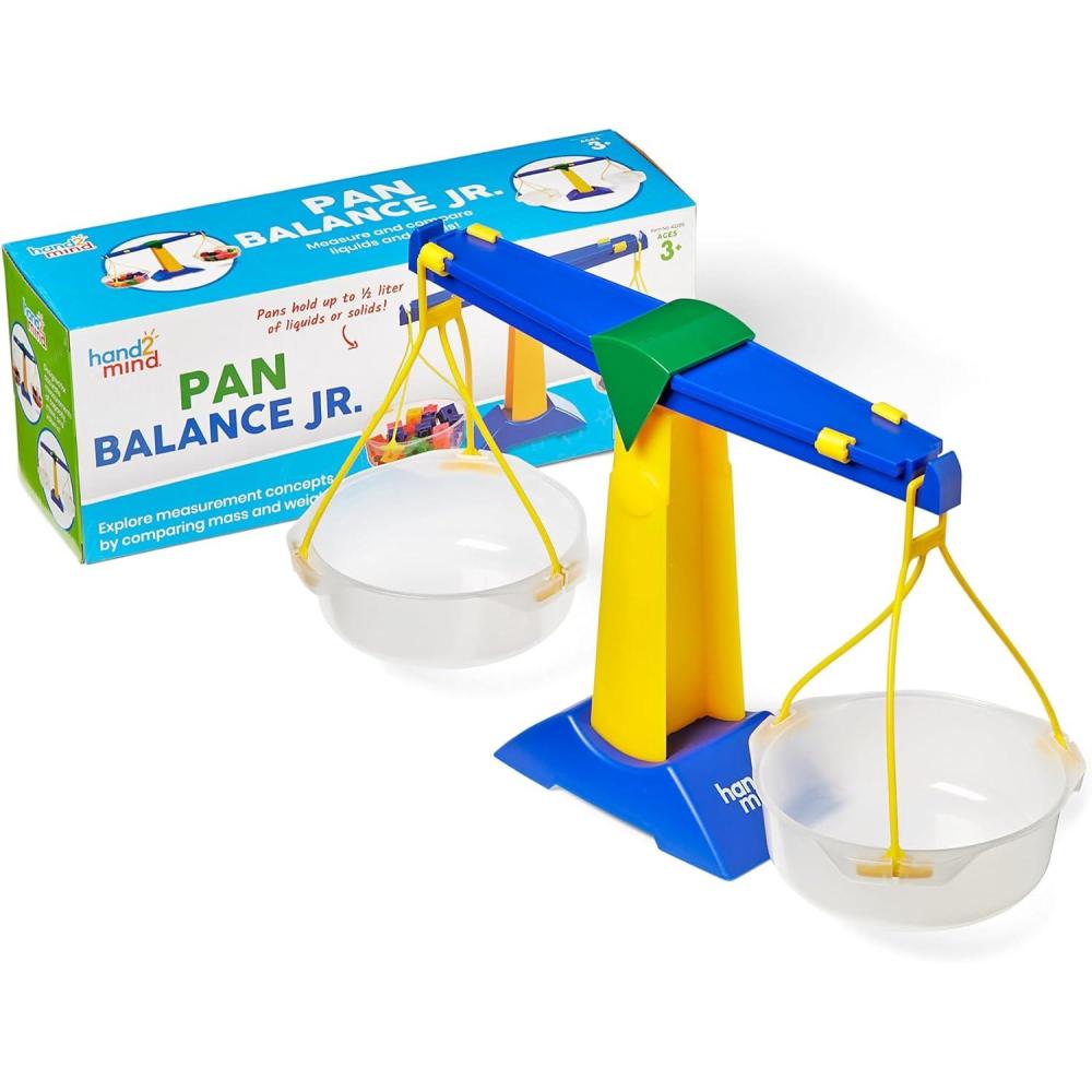 imagehand2mind Pan Balance Jr Set Pan Balance Scale for Classroom Math Balance Scale for Kids School Weight Scale Balancing Scale Toy Preschool Science Center Materials Student Math Balance