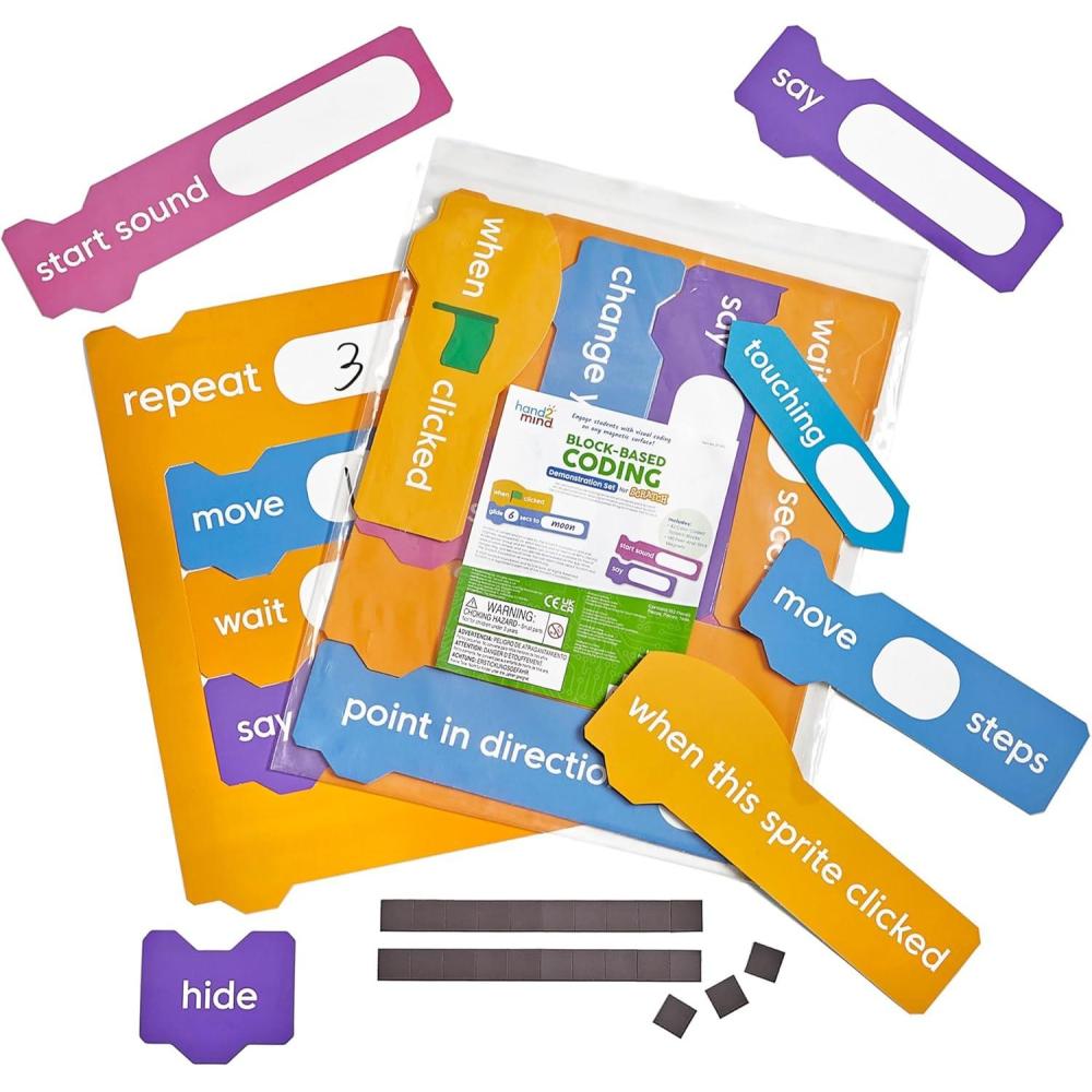 imagehand2mind Scratch BlockBased Coding Magnetic Demonstration Set Learn to Code STEM Activities Computer Science and Programming for Kids Coding for Kids 812 STEM Classroom Science Teacher Supplies