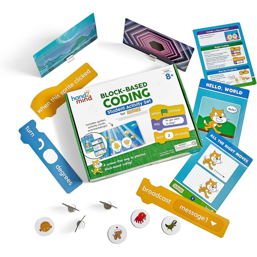 imagehand2mind Scratch BlockBased Coding Student Activity Learn to Code Computer Science and Programming for Kids STEM Activities STEM Classroom Coding for Kids 812 Science Teacher Supplies
